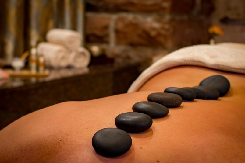 Hot Stone Massage at Healing Spa